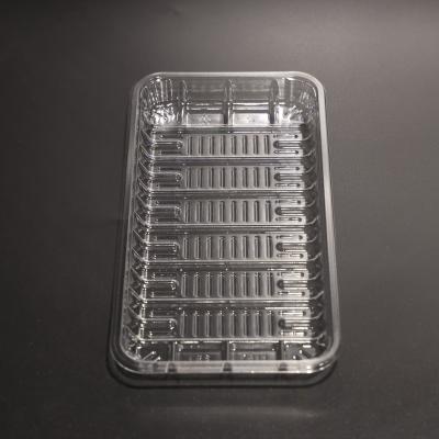 China SGS Certified PET Plastic Food Tray Leak Proof Disposable Food Packaging Tray for sale