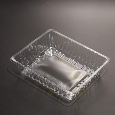 China Eco Friendly Biodegradable Plastic Food Tray Bpa Free Safe Disposable Food Plastic Tray Plate for sale