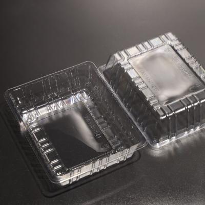 China Rectangular PET Plastic Food Tray For Food Packaging Customized Color Printing for sale