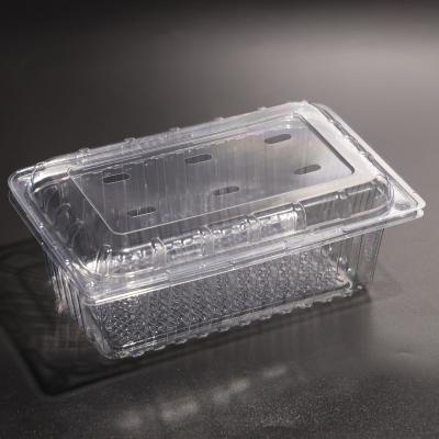 China Reusable Rectangular Plastic Food Container PET Food Storage Box Plastic Food Storage Container With Lid for sale