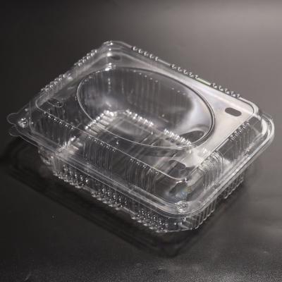 China Rectangular Disposable Plastic Food Storage Container For Takeaway Food for sale