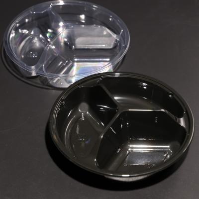 China BPA Free Plastic Round PET Food Trays for Cold Food for sale