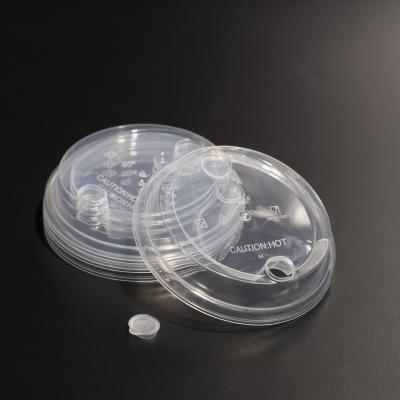 China 90mm Round Clear Plastic PP Cup Lid for Plastic Cup And Paper Cup for sale