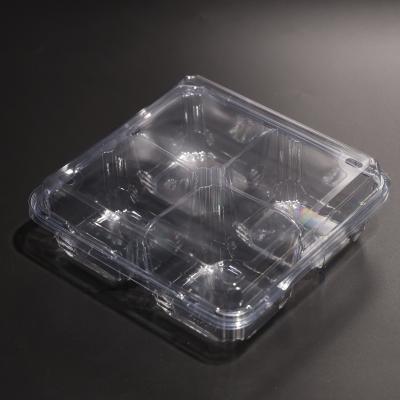 China 39g Capacity Disposable Clear Plastic Round Takeaway Food Containers with Lids for sale