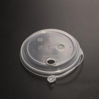 China Disposable Plastic Cup Lid Flat Lid For PP Cup With FAD Certification for sale