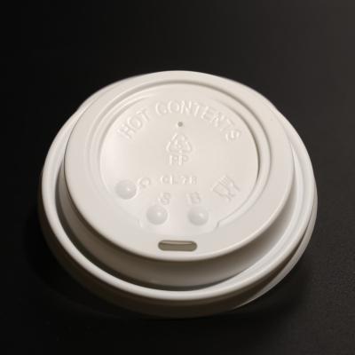 China Disposable Plastic Cup Lid PP Flat Cup Lid With BPA-free Safety for sale