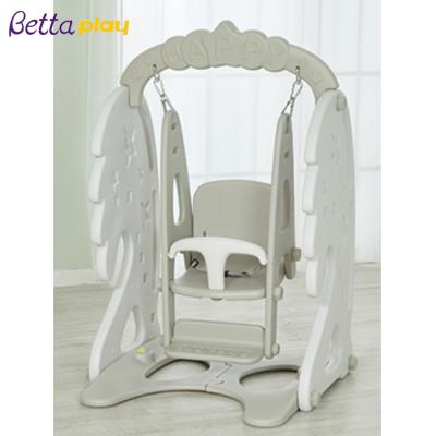 China Wholesale High Quality Outdoor Kindergarten Indoor Play Furniture Plastic White Wings Swing Chair for sale