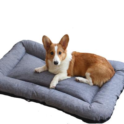 China Super Luxury Plush Dog Crates Beds Large Stocked Durable Carpet for sale