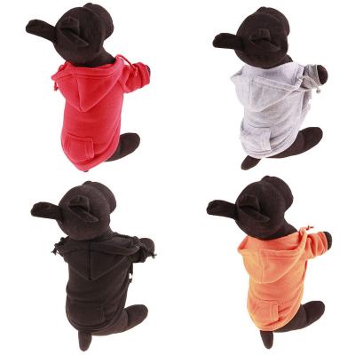 China Viable Customize Pet Warm Autumn Winter Blank Frenchie Corron Fleece Cute Dog Coats Hoodies For Dog for sale