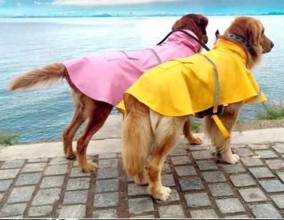 China S-2XL Viable Adjustable Pet Coat Dog Rain Walking Jacket Waterproof With Hood And Harness for sale