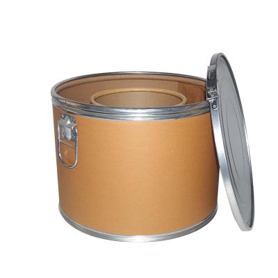 China Recyclable 51cm Fiber Cable Drum Sealed Kraft Paper Drum With Metal Lid for sale