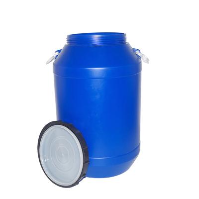 China 50Litre Blue Hdpe Plastic Drumsbarrel Thickened 50kg Chemical Coating Plastic Bucket With Lid for sale