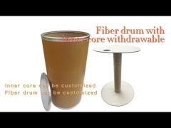 280g Kraft Paper Core Welding Wire Drum Custom Fiber Drum With Lid