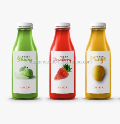 China Juice Bottles With Plastic Cap 250ml 500ml Environmental Protection Square High Quality Glass Beverage Aluminum Cap for sale