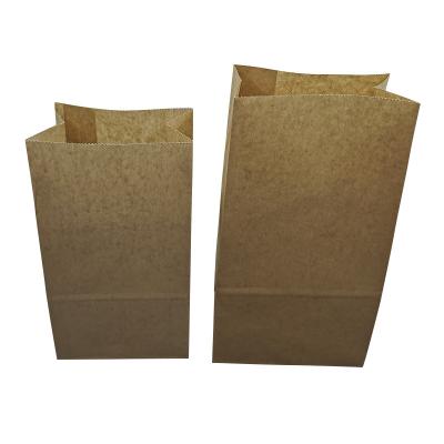 China Recycled Materials Custom Stand Up Baguette Kraft Paper Bread Bag for sale