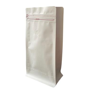 China Custom Food Grade Eight Air Valve Moisture Proof Side Sealed Zippered Coffee Bag for sale