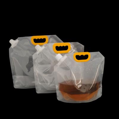 China New Safety Material Vertical Beer Plastic Bag Camping Drinking Water Bag for sale