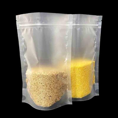 China PE Moisture Proof Transparent Nylon Plastic Bag Stand Up Pouch for sale