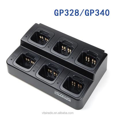 China Two Way Radio VITAI Six Way Multi-unit Charger For Two Way Radio Smart GP-328/GP338/PRO5150 Charger With CE Certification for sale