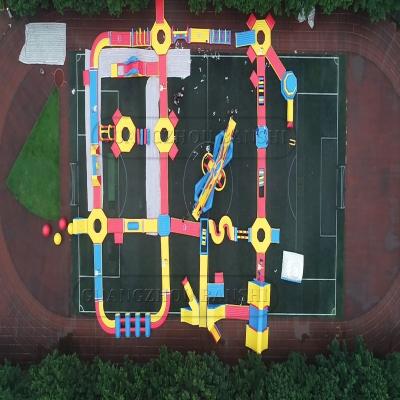 China Obstacle Course Waterproof Commercial Inflatable Water Park 0.9mm PVC Tarpaulin for sale