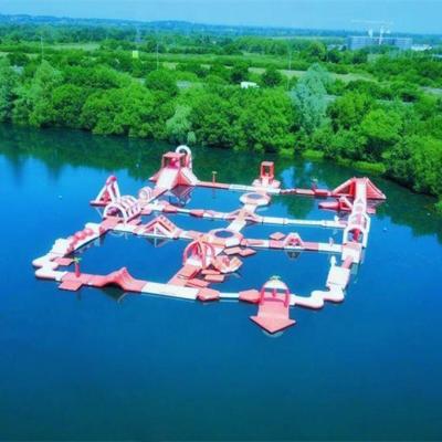 China Commercial Large Waterproof Kids and Adults Summer Water Games Floating Water Park Inflatable Water Obstacle Course For Sale for sale