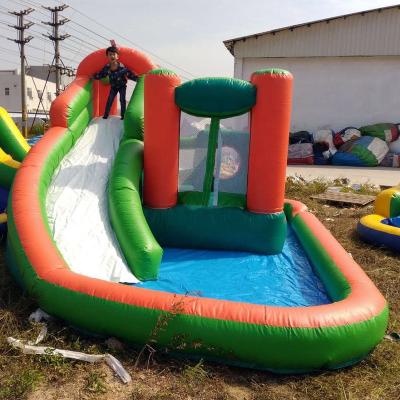 China Customized Waterproof Inflatable Slide With Bouncer For Kids And Adults. for sale