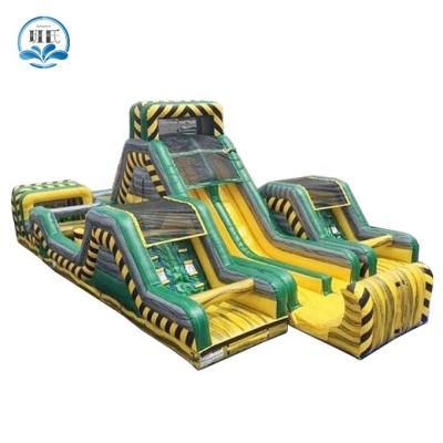 China Waterproof Commercial Children And Adult Amusement Park Organizing Inflatable Bouncy Obstacle Course for sale