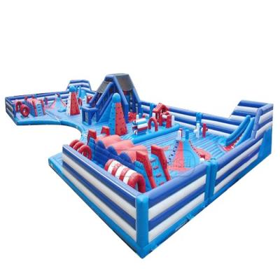 China New Large Waterproof Inflatable Inflatable Games Supplier Obstacle Course Amusement Park Inflatable Amusement Park for sale