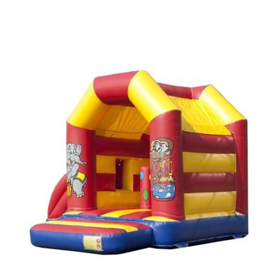 China Cheap Playground Guangzhou Manufacturer Price Circus Elephant Kids Jumping Bouncy House Small Inflatable Bouncer for sale