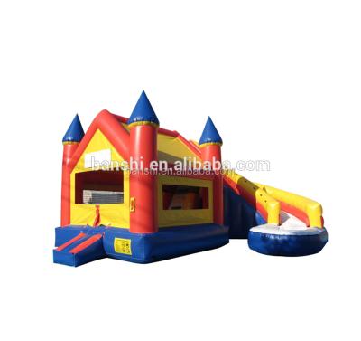 China Waterproof Hot Selling Inflatable Bounce Castle, Inflatable Bouncy Castle With Water Slide for sale