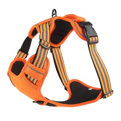 China New Design Reflective Dog NO-Pull Harness Adjustable Pet Vest Dog Chest Strap With Reflective Markings for sale