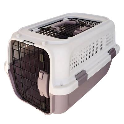 China Hot Selling Plastic Pet Breathable Cat Cage Outdoor Metal Stainless Steel Wire Pet Cage Pet Carrier Box Cat Cage Wholesale Travel Dog Pet for sale