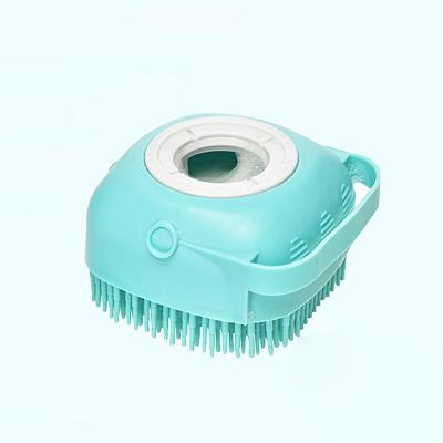 China Viable Pet Brush Dog and Cat Bath Silicone Cleaning Up Pet Brush Bath Massager for sale