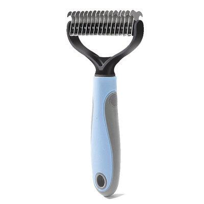 China 2021 Viable New Design High Quality Cheap Blade Dog And Cat Fur Hair Remover Grooming Deshedding Brush Comb Pet Flea Lice Remover for sale