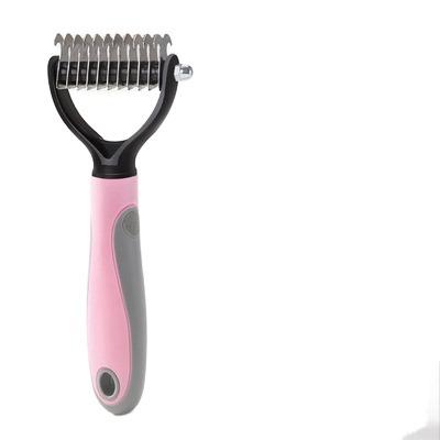 China Viable Factory Hot Selling Stainless Steel Double Sided Comb Bamboo Pet Hair Comb Pet Hair Dryer UV Comb for sale