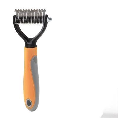 China 2 Dresser High Quality Viable Cat Hair Comb Pet Steel Comb Clean Removal Hair Grooming Tool For Dog Cat Clean Fur for sale