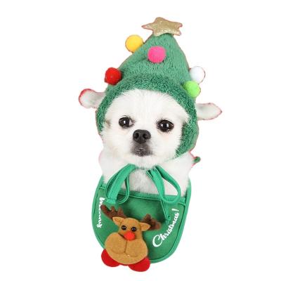 China Sustainable Dog Christmas Clothes Various Pattern Dog Bow Tie Collar Head Scarves And Accessories Lovely Dog Cloth for sale