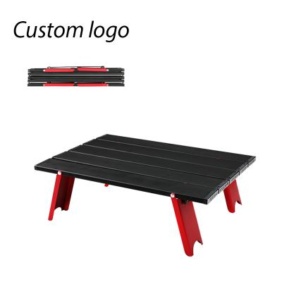 China Outdoor Aluminum Camping Mini Table Table Modern Custom Logo Folding Tables Mini Folding For Travel Dining for sale