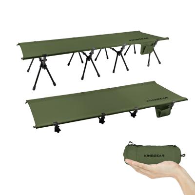 China Aluminum Frame 7075 Aluminum Folding Cradle Camping Folding Bed Outdoor Camping Sleeping Bed for sale