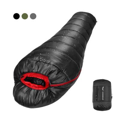 China Mummy Outdoor Camping Sleeping Bags Waterproof Goose Down Sleeping Bag For Adult Children for sale