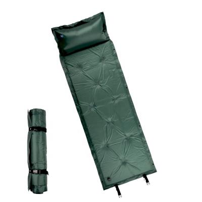 China Outdoor Camping Hiking KingGear Travel Outdoor Rising Cheap 190T Polyester With PVC Coated Inflatable Foam Camping Mattress Camping Mat for sale