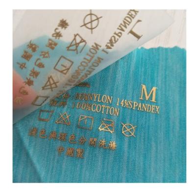 China Factory Washable Custom Guaranteed Quality Silicone 3d Unique Logo Maker Heat Transfer Clothing Care Labels for sale