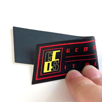 China Custom Type Handbag Apparel Garment Washable New Factory Hot Price Wholesale Logo Silicone Rubber 3D Heat Transfer Label for sale