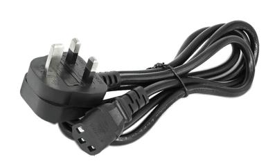 China UK Type Ups Power Cable Power Cable Cord 3 Pin For Monitor Computer CPU PC UPS 1.5 Meter for sale