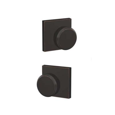 China Modern Door Knobs Locks For Bedrooms Privacy Passage Dummy Modern Hot Selling Matt Black American Design for sale