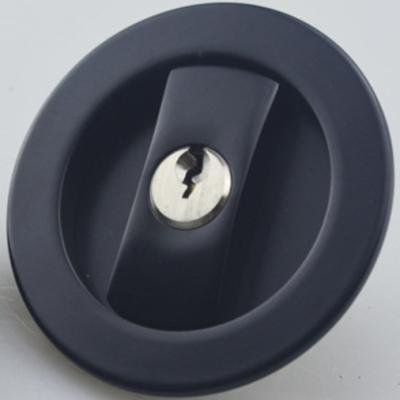 China Wooden/Iron Material Zinc Alloy Door Bolt Sliding Door Black Color Matte Door Lock For Wooden Doors Mortise Sliding Door Lock for sale