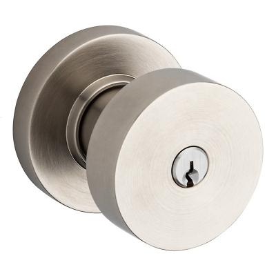 China High level square wood/iron satin gold PVD color door locks luxury high quality brass deadbolt security bright for sale