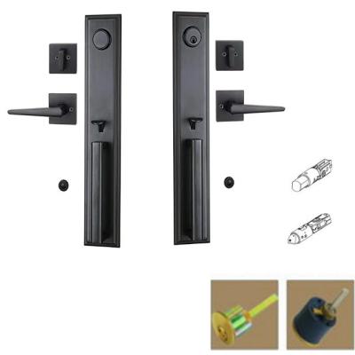 China USA Style Hot Sale Matte Black Door Handle Mortise Door Lock Series M8976 Luxury Series for sale