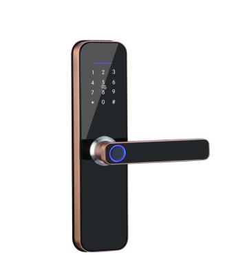 China Tuya Smart Door Lock Series Door Locks WIFI Fingerprint Cheap Zinc Alloy Phone Smart Door Lock Work With TT LOCK APP for sale