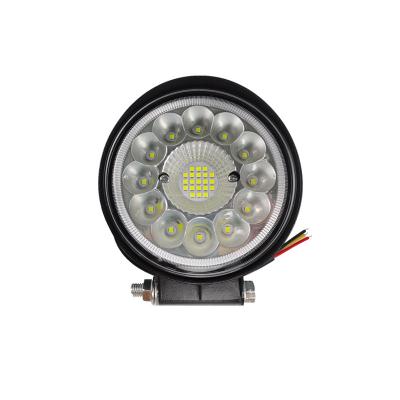 China Aluminum 4 Inch Led Work Light 33LED 99W Round Large Field Of View Car LED Work Light Motorcycle For Auto Truck for sale